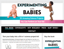 Tablet Screenshot of experimentingwithbabies.com